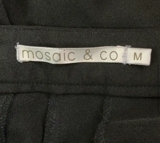 Mosaic & Co  Black Short Shorts Ruffled Pockets Womens Shorts Size M - Image 5