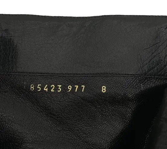 Casadei Black Suede Stiletto Silver Rivets Studs Boots Size 8