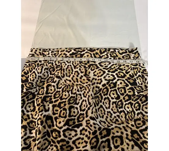 Thalia Sodi Thalia Sodi New Women Leopard Animal Pencil Print Skirt Size XXL elastic waist