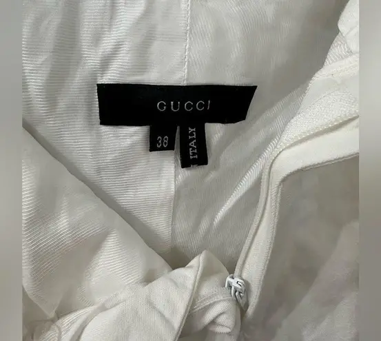Gucci  Wide Leg Pants White Cotton Lined Pants Size IT 38 US 2