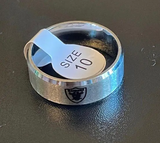 Silver Las Vegas Raiders Ring