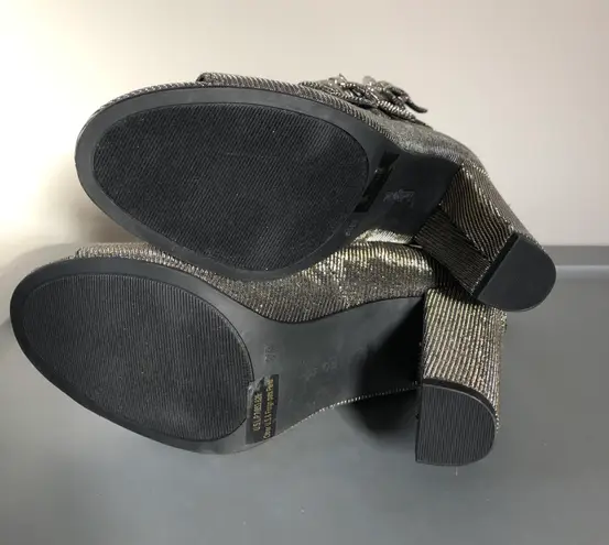 Indigo rd. Metallic Gladiator Heels