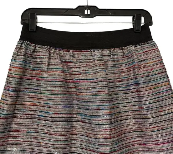Eight Sixty Metallic Holiday Party Silk Blend Mini Skirt