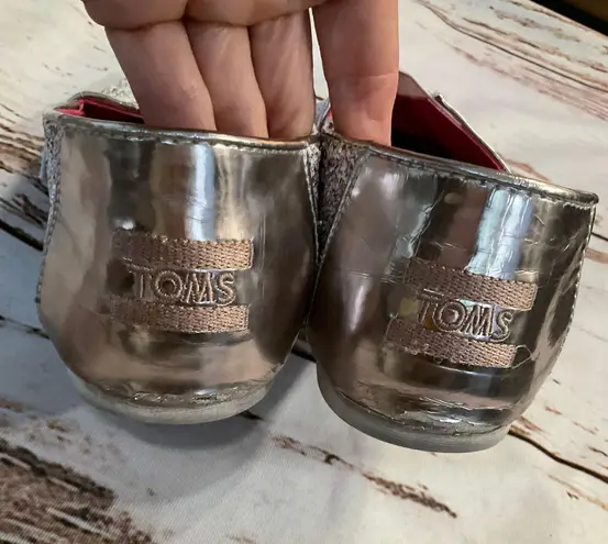 Toms CANDY CANE GLITTER PARTY CLASSIC SLIP ONS