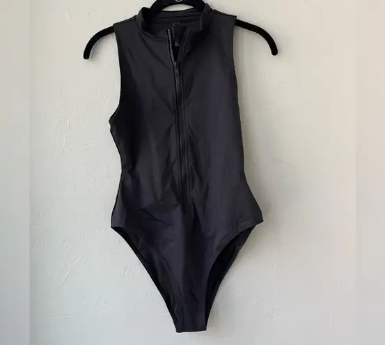 SKIMS Zip Front Sleeveless One-Piece Swimsuit S