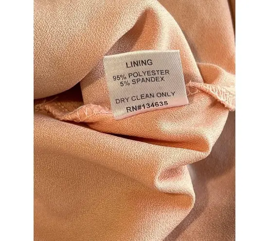 Minuet Deep Blue Pink Midi Bow Detail Lace Embroidered Dress Size Small Wedding