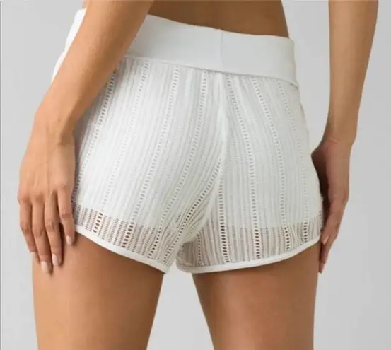 prAna TWO BEACH WHITE SHORTS S