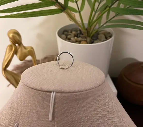 Sterling Silver SIZE 8 925 Stackable Dazzling Cubic Zirconia Ring