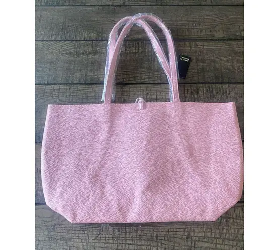Badgley Mischka new vegan leather pink tote bag