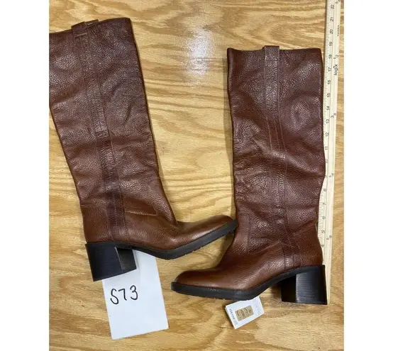 Geox Damen D Giulila F Stiefel Riding Boots Women's 7 Brown Leather Knee High