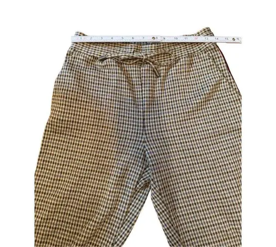 Maeve by Anthropologie Tan Plaid Pull on Pants Sz XS