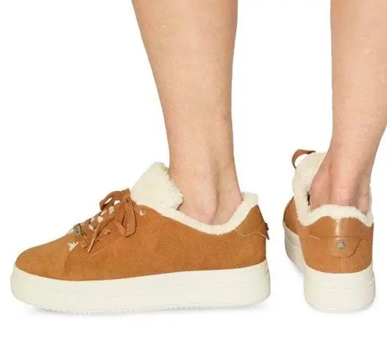 JSlides J/SLIDES Ninka Womens Suede Platform Skate Shoes Waterproof Size 7