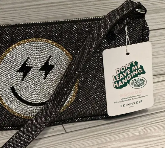 NWT Skinny Dip London Amber Smile Emoji Y2K Rhinestone Shoulder Bag