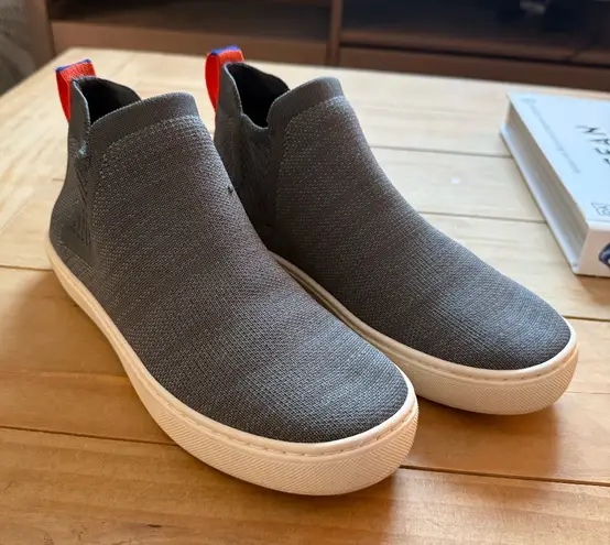 Rothy's 'The Chelsea Slip On Gray Knit' High Top Sneakers