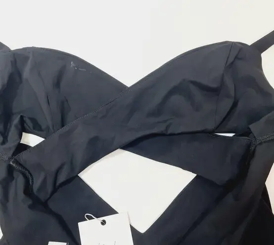 L'Academie Anoush Knit Mini Dress in Black Small