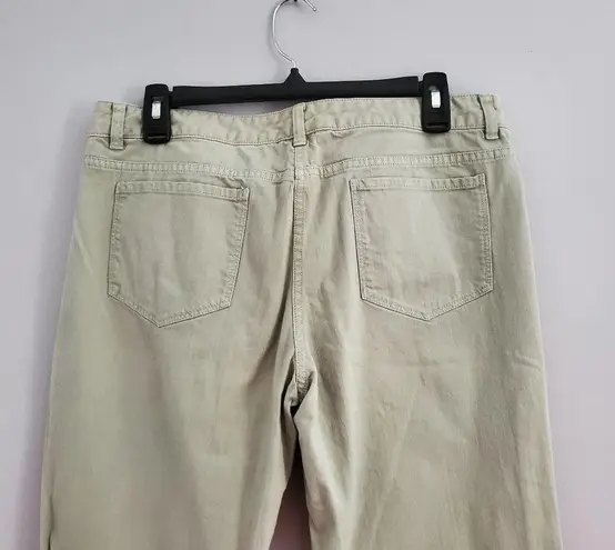 Brooks Brothers Women's Green 1818 Straight Jeans 10