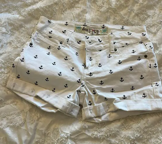 Love, Fire Pattern Shorts  - Image 1