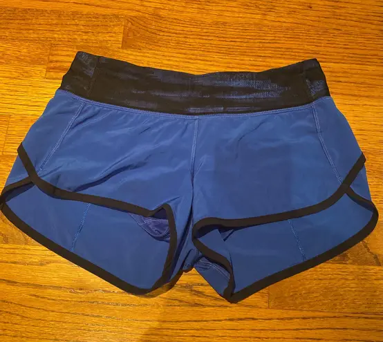 Lululemon Blue Speed Up Shorts