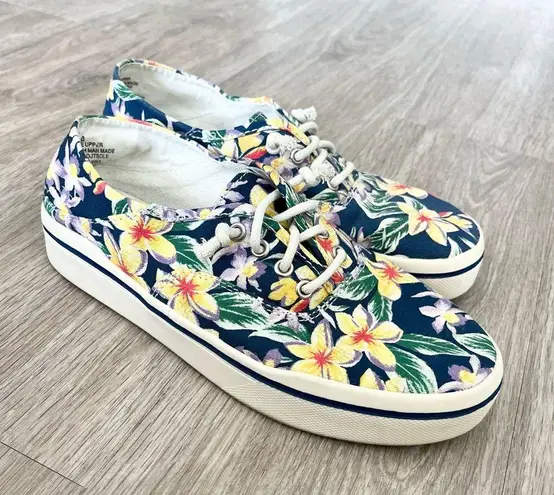 Mad love Women’s Kendra Floral Canvas Lace Slip On Sneakers Shoes Size 6