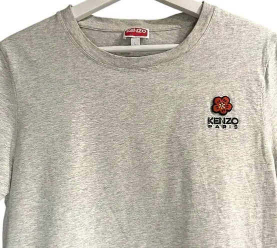 Kenzo | Boke Flower Crest Embroidered Quiet Luxury Gray T