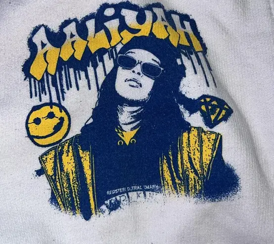 Aaliyah Y2K White graphic Sweatpants XXL