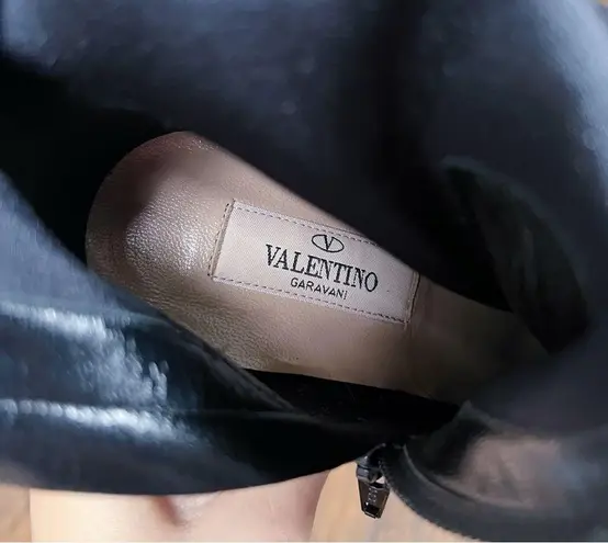 Valentino Garavani Valentino • Stretch-Suede Sock Boots ankle booties block heeled zip leather