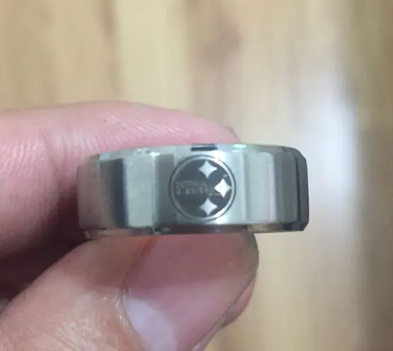 Silver stainless steel Pittsburgh Steelers Ring