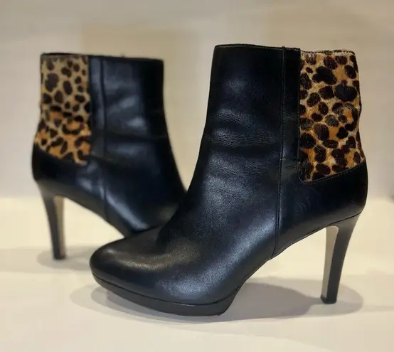 Tahari Serena Women's Leopard Booties Size 8