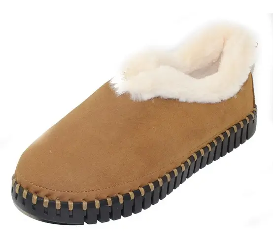 Ilse Jacobsen 9 Tulip 3150 Textile Women's Slip On Shoes Slippers Faux Fur Tan