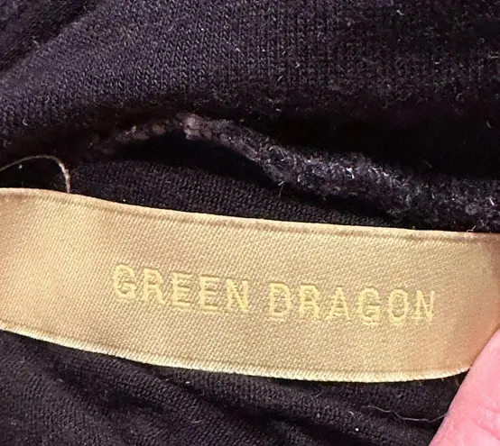 Green Dragon California Black Metallic Silver T Shirt Dress Cut Out Bow Sz S