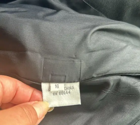 Vintage Emily… Wool Beaded Blazer & Skirt Set Black 16