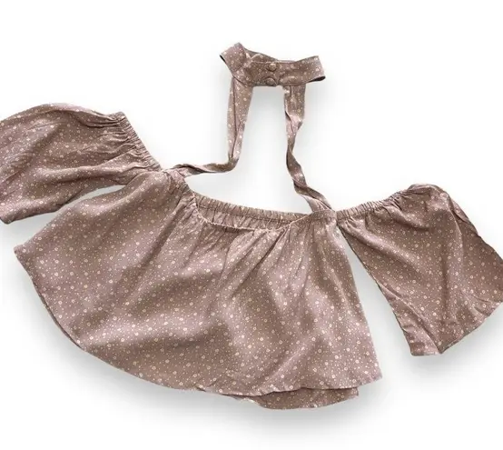 Flynn Skye NWT Mauve Rose Floral Crop Top - XS