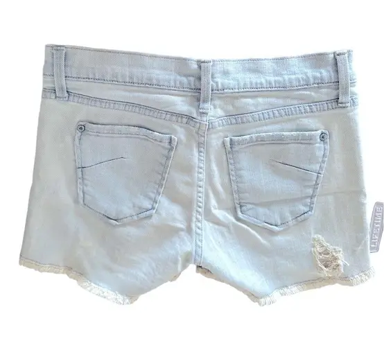 James Jeans SHORTY BONE DISTRESSED LIGHT WASH RAW HEM SHORTS 24