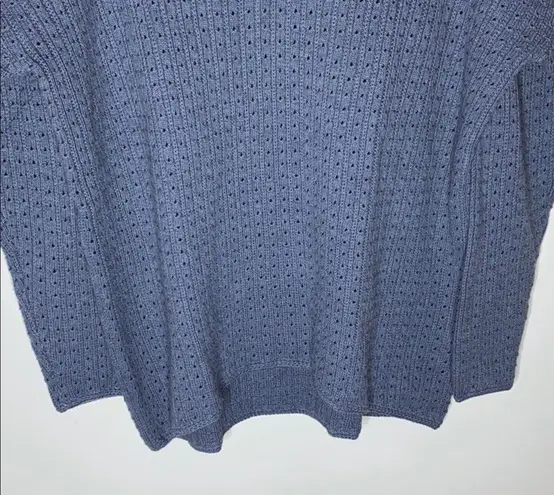 Ryllace Merino blend V neck open knit sweater size 1X
