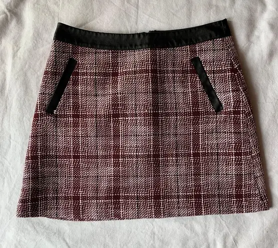 Frenchie Red and Black Mini Skirt Small Size undefined