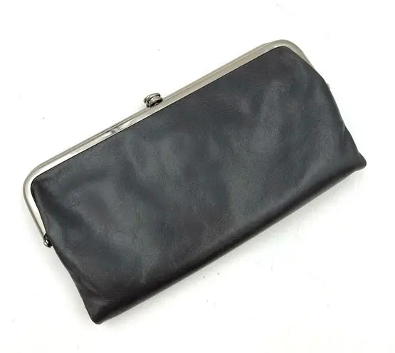 Hobo International Lauren Wallet Gray Leather Clutch