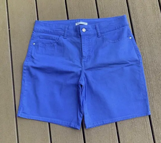 Riders By Lee Denim Shorts Bright Blue Riders Lee Bermuda Mid Rise Short Womens 12