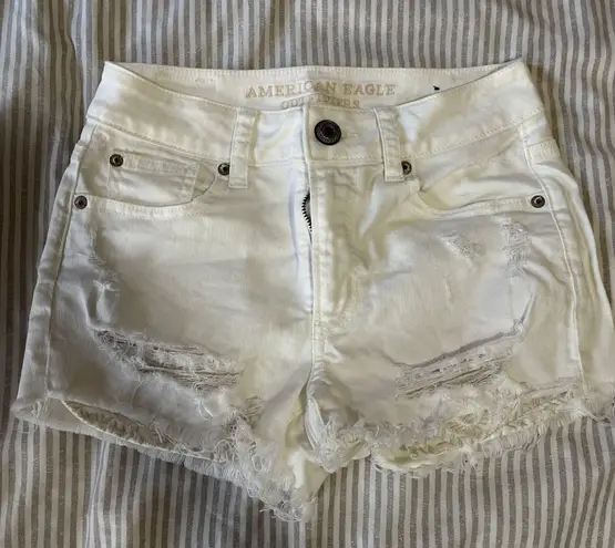 American Eagle Outfitters Denim White Shorts