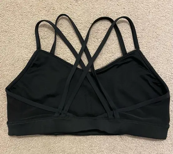 Reebok Women’s  Strappy Sports Bra Gold Black