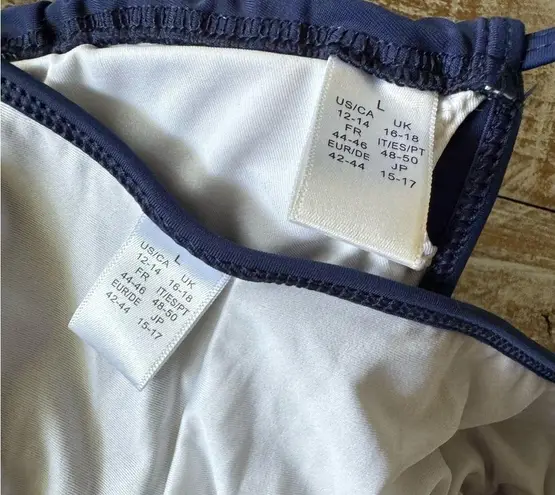 ⚓️True Navy Triangle & Scrunch Butt String Bikini⚓️ ~lg Blue