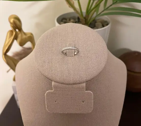 Sterling Silver SIZE 7 925 Stackable Dazzling Cubic Zirconia Ring