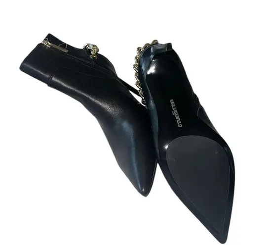 Karl Lagerfeld NEW PARIS Women's Samra Embellished Pointed-Toe Booties