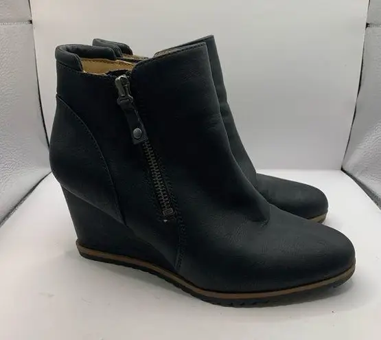 Naturalizer Soul  Womens Haley Wedge Boots black size US 7.5M