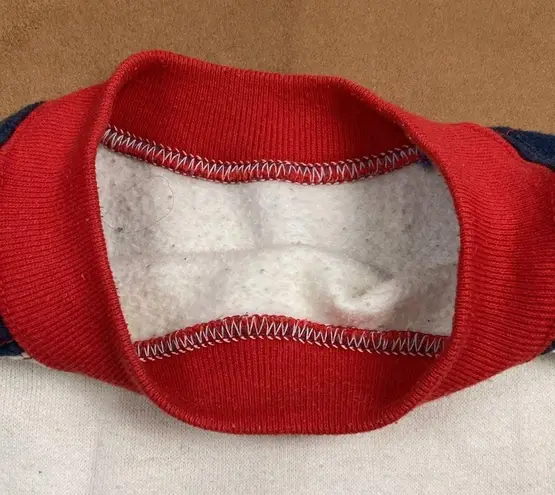 Vintage 70s Short Sleeve Crewneck Sweatshirt Two Tone Ringer Size M