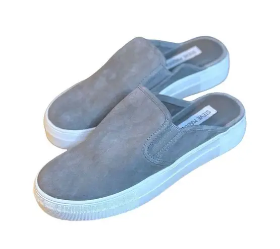 Steve Madden  Women's Gray Suede Mule Slip-On Sneakers Size 7.5 Casual