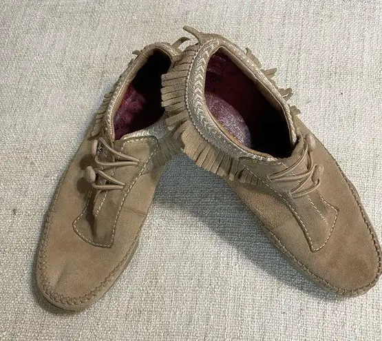 Michelle K Moccasin Style Shoes Tan Size 9