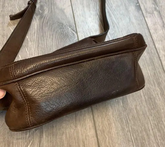 wilson's leather Vintage Wilson’s Leather Dark Brown Leather Purse