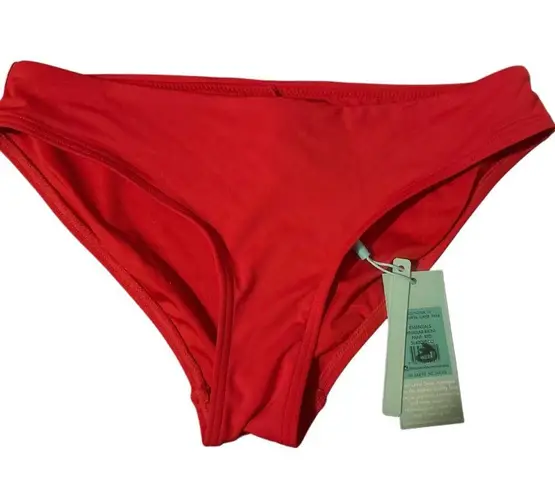 Sustainable Swim ECONYL® Red Low Waisted Bikini Bottom Womens Size US 6