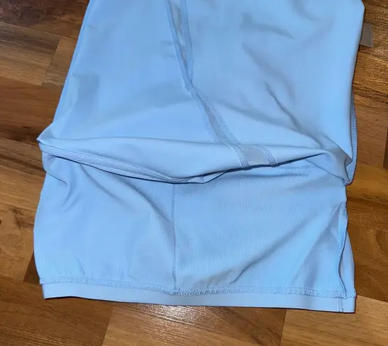 Buffbunny One Shoulder Top Athleisure Athletic Workout Tank Light Blue Small