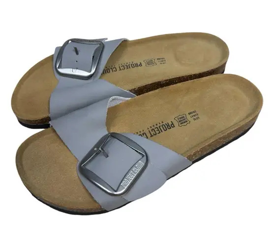 Project Cloud MYKONOS Women Sandals Genuine Leather Gray Anti